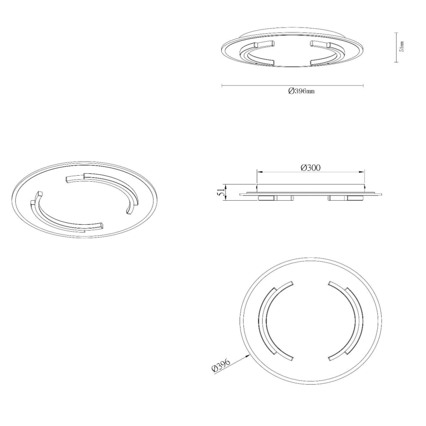 Lucide 44113/30/02 - LED Stropné svietidlo ANDREAS LED/30W/230V zlatá