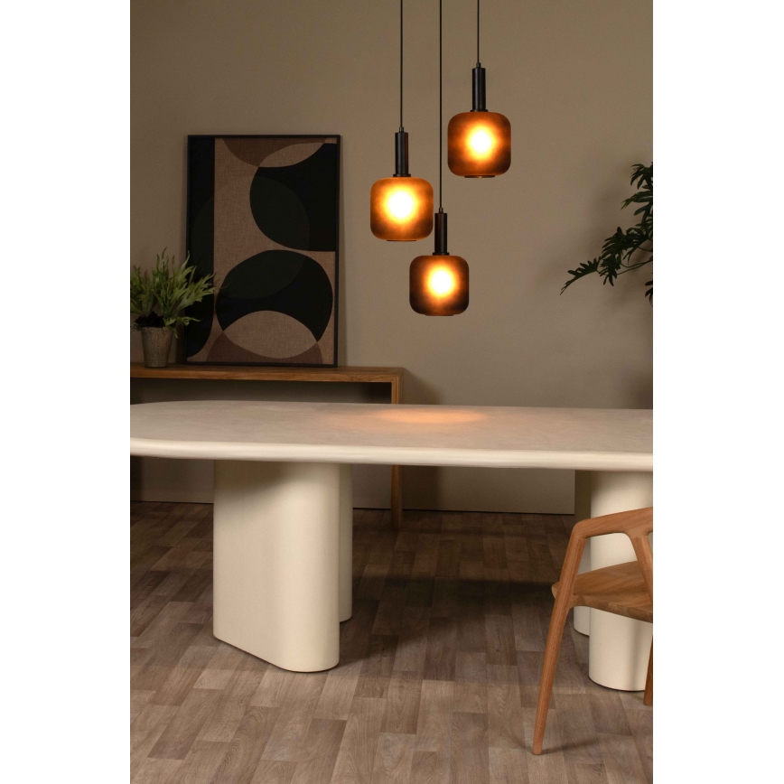 Lucide 45405/13/30 - Luster na lanku ELOISE 3xE27/40W/230V čierna