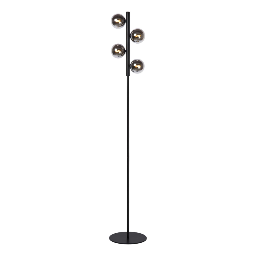 Lucide 45774/04/30 - Stojacia lampa TYCHO 4xG9/28W/230V čierna