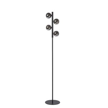 Lucide 45774/04/30 - Stojacia lampa TYCHO 4xG9/28W/230V čierna