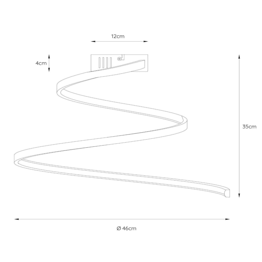 Lucide 46199/25/31 - LED Stmievateľný prisadený luster MAXENCE LED/24W/230V biela