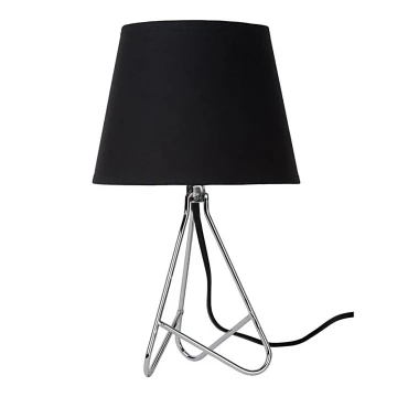 Lucide 47500/81/11 - Stolná lampa GITTA 1xE14/40W/230V čierna