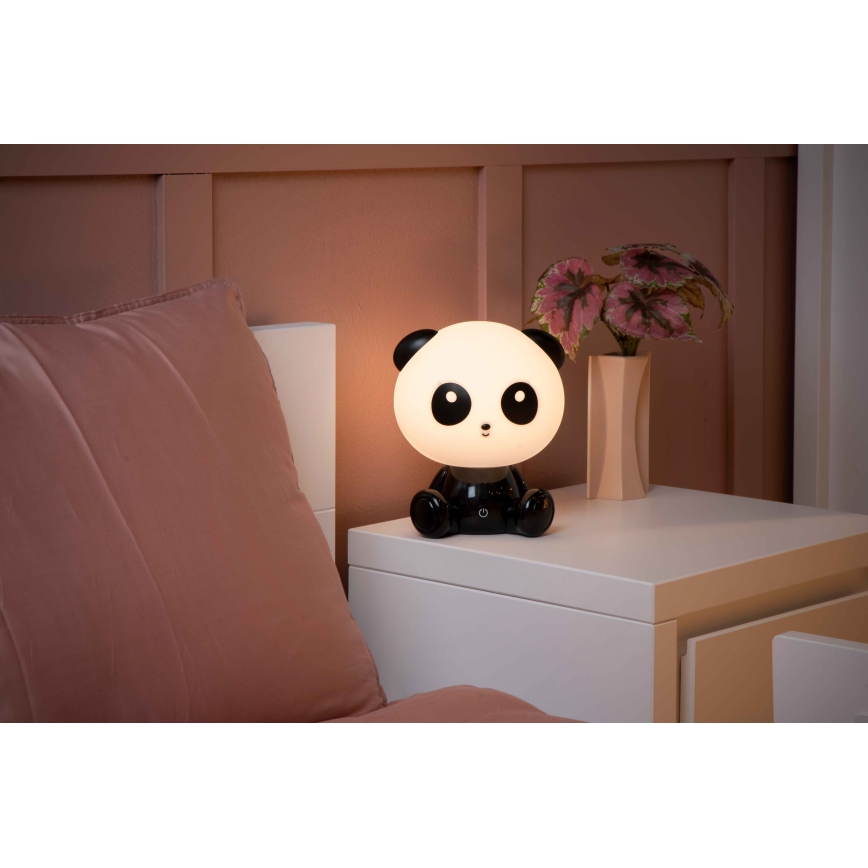 Lucide 71593/03/30 - LED Stmievateľná dotyková detská lampička DODO LED/3W/5V panda