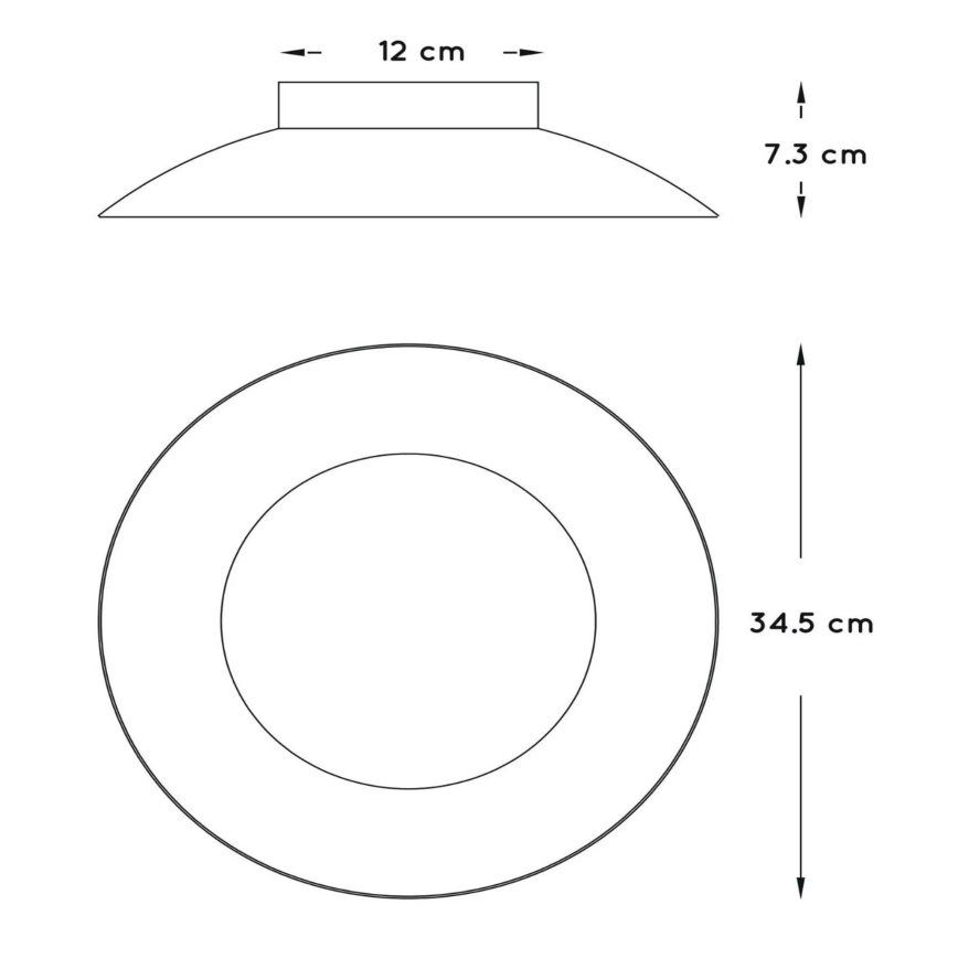 Lucide 79177/12/30 - LED Stropné svietidlo FOSKAL LED/12W/230V