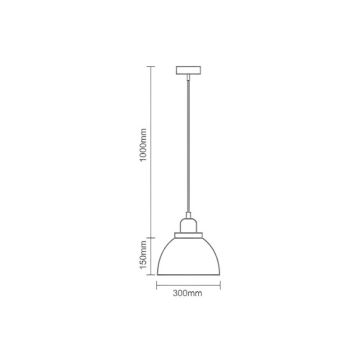 Luster na lanku 1xE27/60W/230V pr. 30 cm