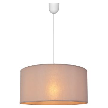 Luster na lanku ALBA 1xE27/60W/230V pr. 40 cm béžová