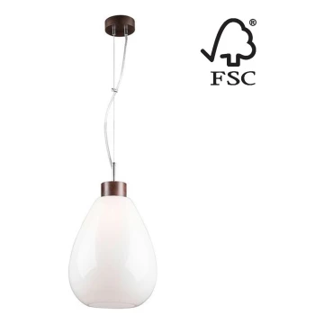 Luster na lanku PIRO 1xE27/60W/230V buk – FSC certifikované