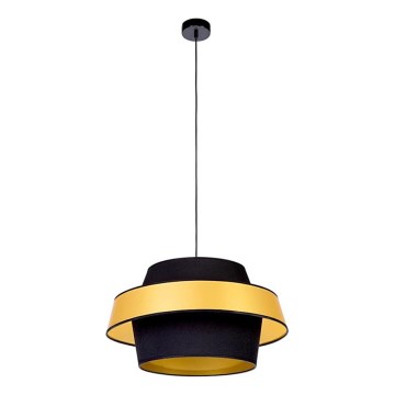 Luster na lanku PRETO GOLD 1xE27/60W/230V