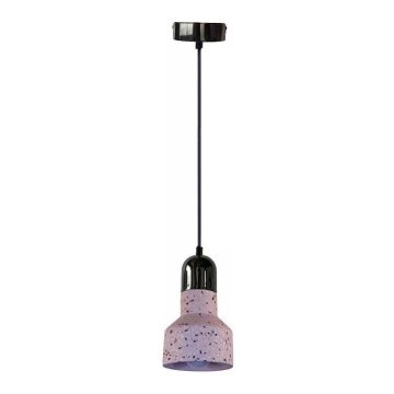 Luster na lanku TERRAZZO 1xE27/60W/230V pr. 12 cm červená