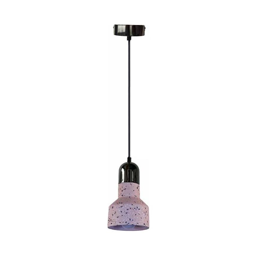 Luster na lanku TERRAZZO 1xE27/60W/230V pr. 12 cm červená