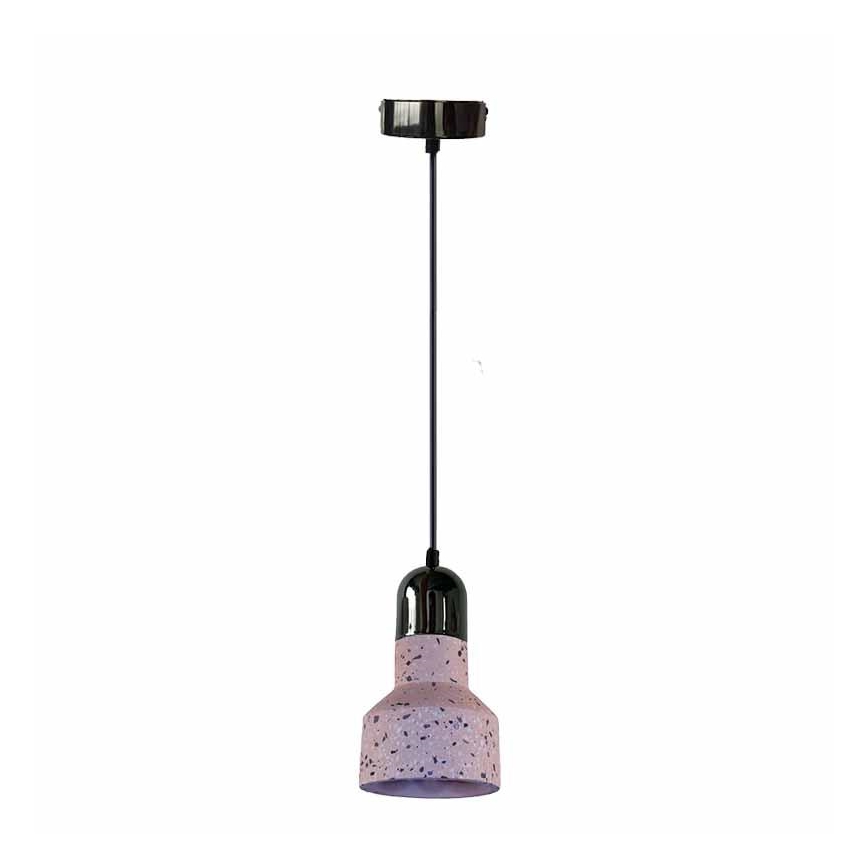 Luster na lanku TERRAZZO 1xE27/60W/230V pr. 12 cm červená