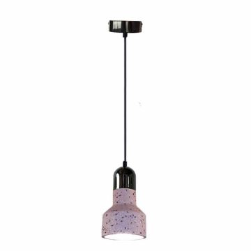 Luster na lanku TERRAZZO 1xE27/60W/230V pr. 12 cm červená