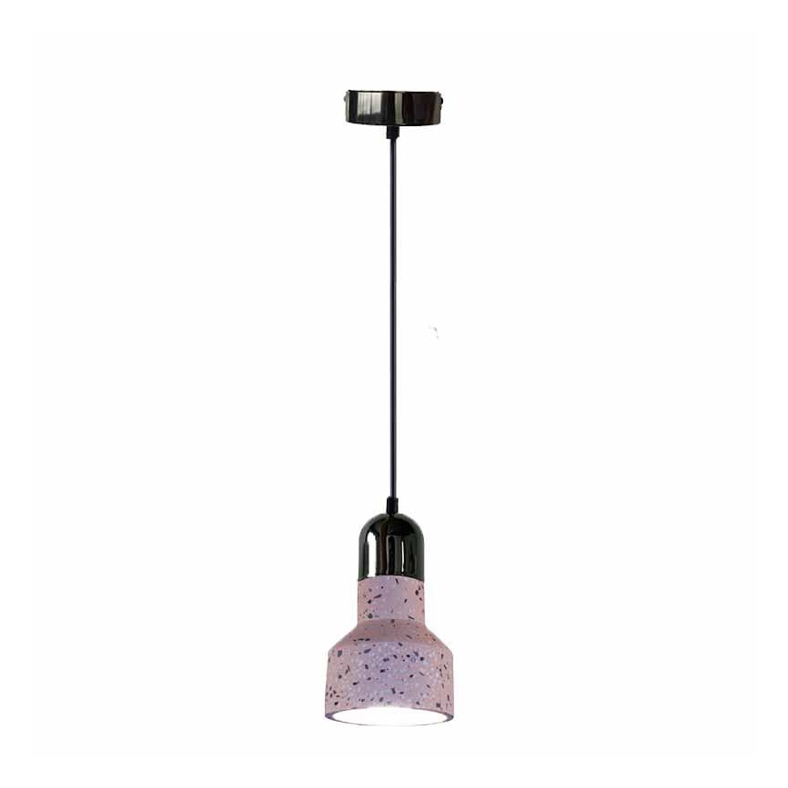 Luster na lanku TERRAZZO 1xE27/60W/230V pr. 12 cm červená