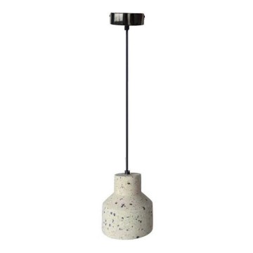 Luster na lanku TERRAZZO 1xE27/60W/230V pr. 12 cm krémová