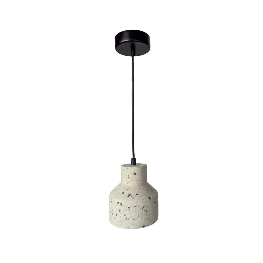 Luster na lanku TERRAZZO 1xE27/60W/230V pr. 12 cm krémová