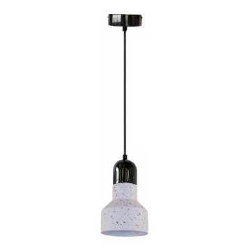 Luster na lanku TERRAZZO 1xE27/60W/230V pr. 12 cm krémová