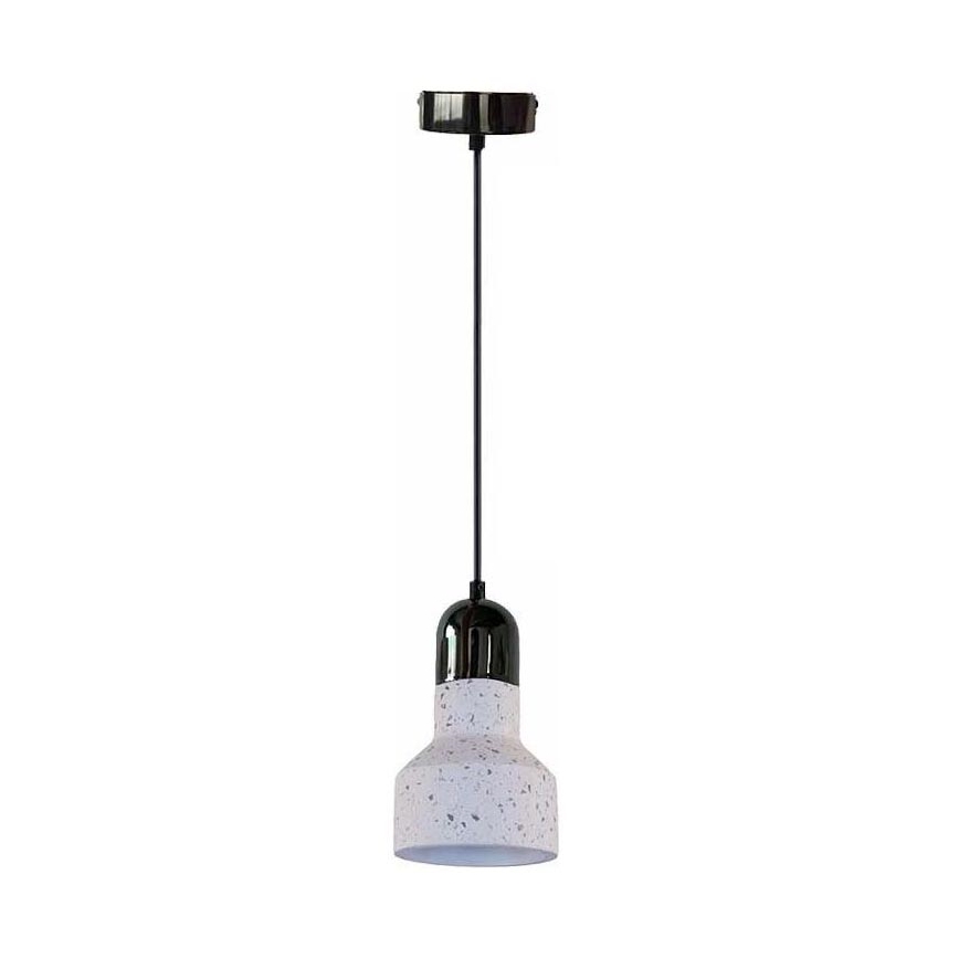 Luster na lanku TERRAZZO 1xE27/60W/230V pr. 12 cm krémová