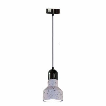 Luster na lanku TERRAZZO 1xE27/60W/230V pr. 12 cm krémová