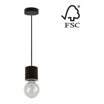 Luster na lanku TRONGO ROUND 1xE27/60W/230V buk – FSC certifikované