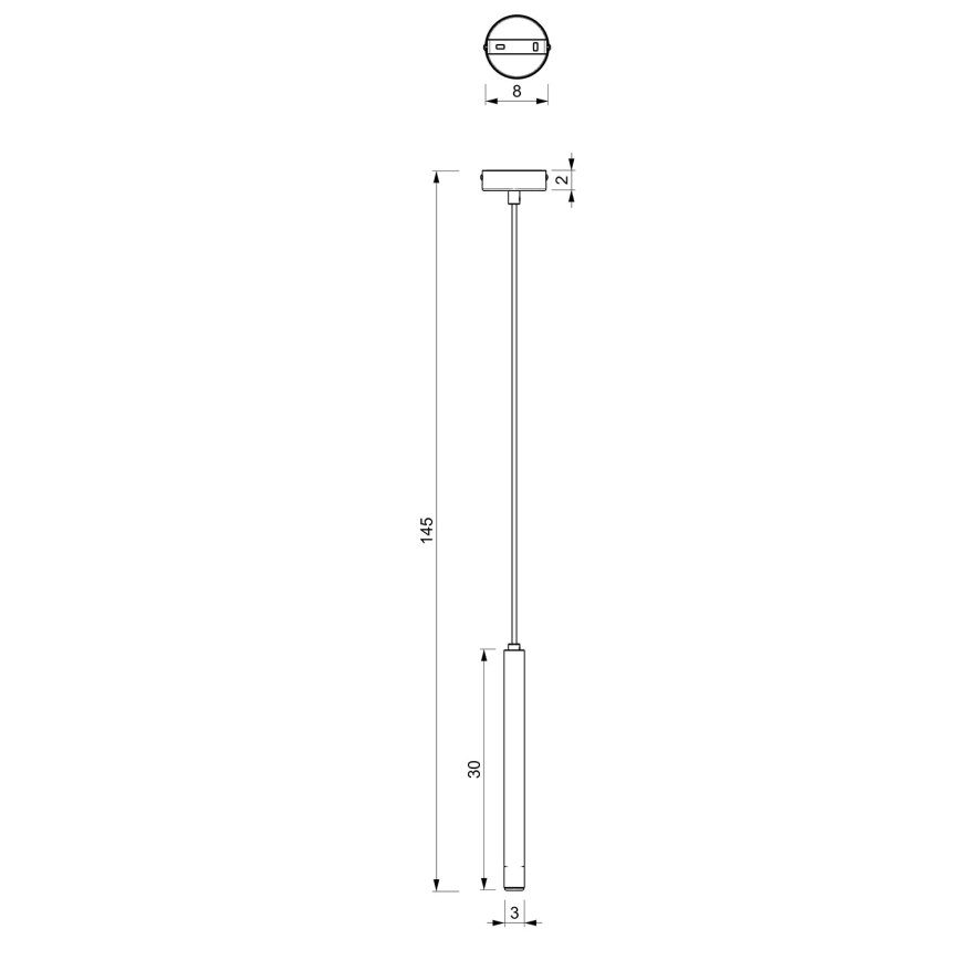 Luster na lanku YORU 1xG9/8W/230V 30 cm mosadz