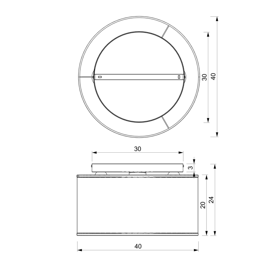 Luster prisadený RATTAN 3xE27/60W/230V ratan