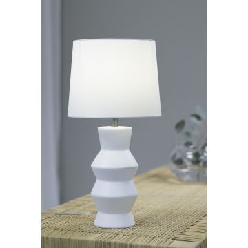 Markslöjd 108448 - Stolná lampa SIENNA 1xE27/40W/230V biela