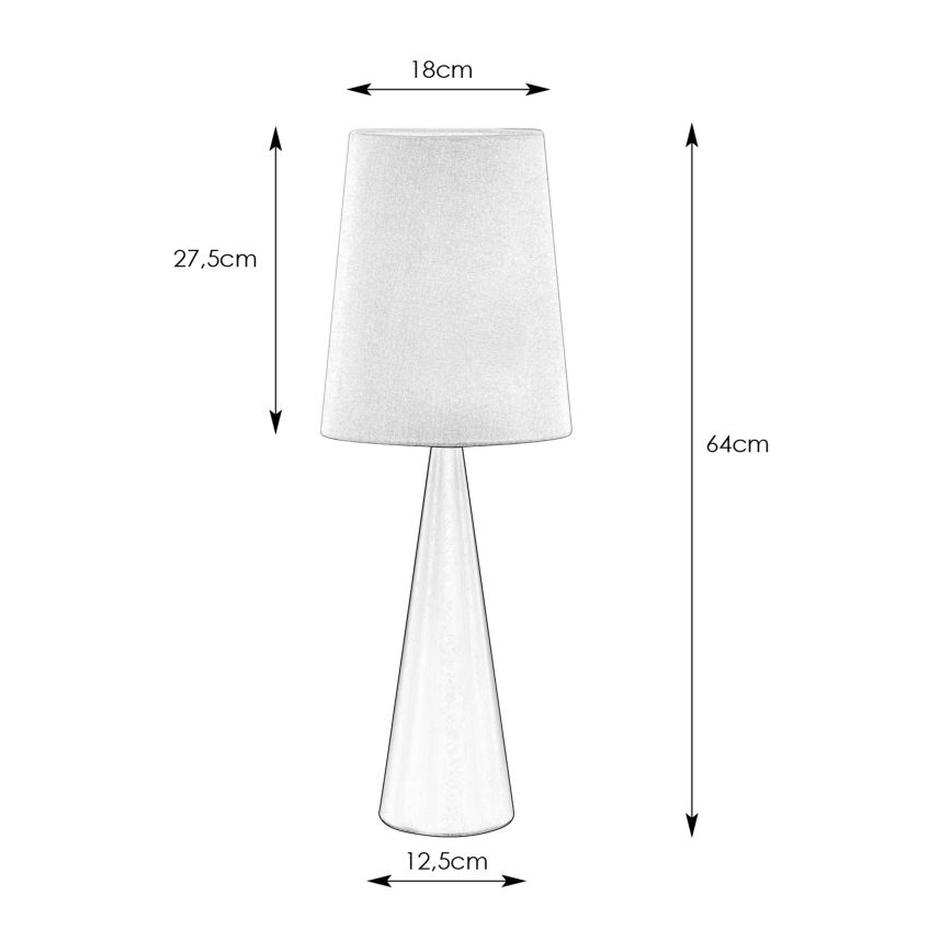 Markslöjd 108597 - Stolná lampa CONUS 1xE14/40W/230V biela/čierna