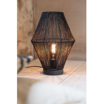 Markslöjd 108666 - Stolná lampa CASA 1xE27/40W/230V čierna