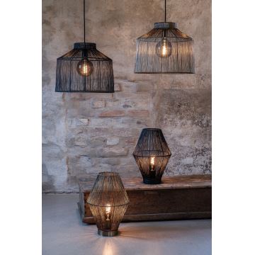 Markslöjd 108666 - Stolná lampa CASA 1xE27/40W/230V čierna