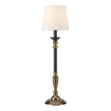 Markslöjd 108679 - Stolná lampa GENT 1xE27/40W/230V mosadz/čierna/biela