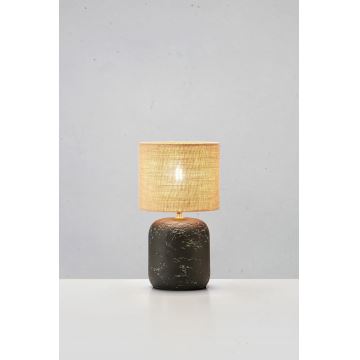 Markslöjd 108684 - Stolná lampa MONTAGNA 1xE14/40W/230V 45 cm béžová/čierna