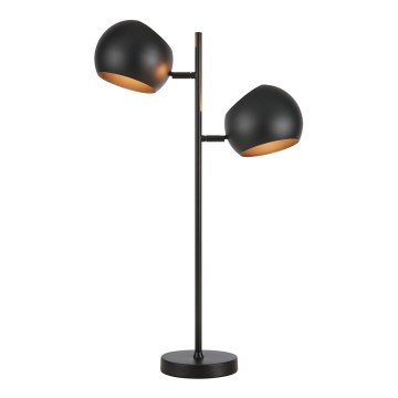 Markslöjd 108691 - Stojacia lampa EDGAR 2xE14/40W/230V čierna