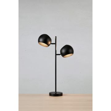 Markslöjd 108691 - Stojacia lampa EDGAR 2xE14/40W/230V čierna