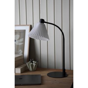 Markslöjd 108697 - Stolná lampa MIRA 1xE14/40W/230V čierna/biela