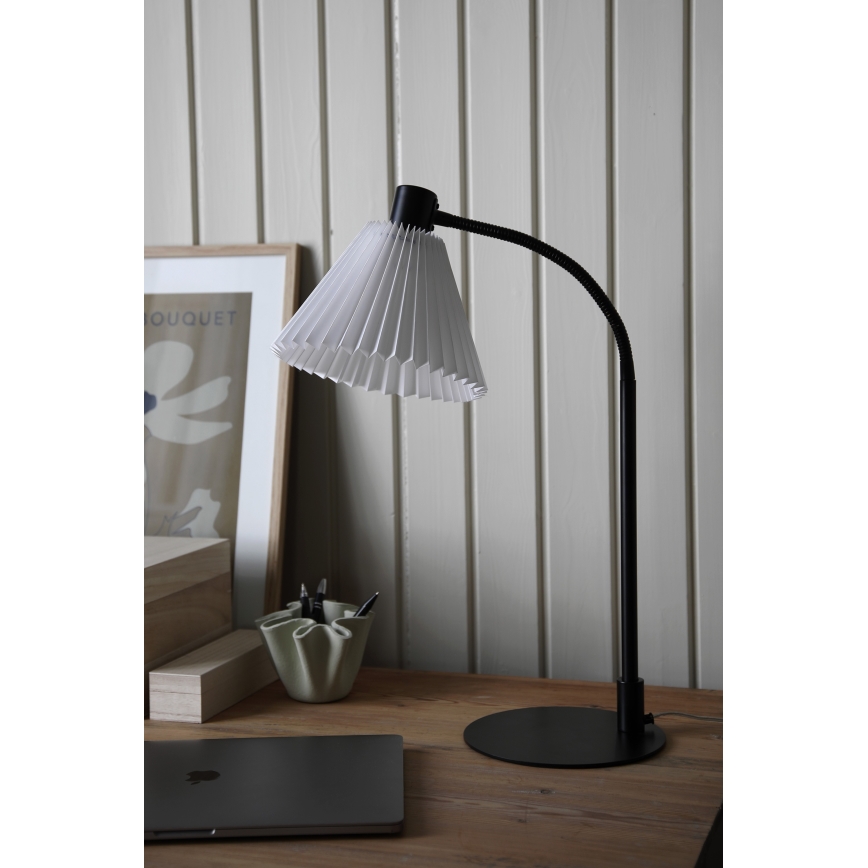 Markslöjd 108697 - Stolná lampa MIRA 1xE14/40W/230V čierna/biela