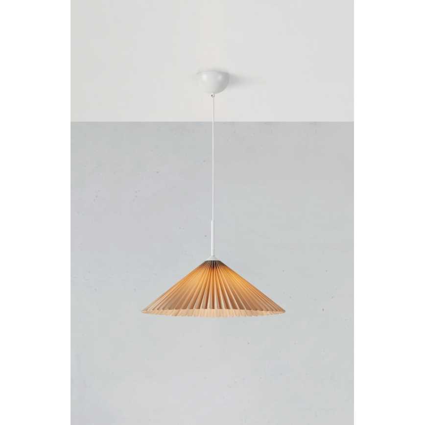 Markslöjd 108710 - Luster na lanku PLISADO 1xE27/40W/230V pr. 50 cm béžová