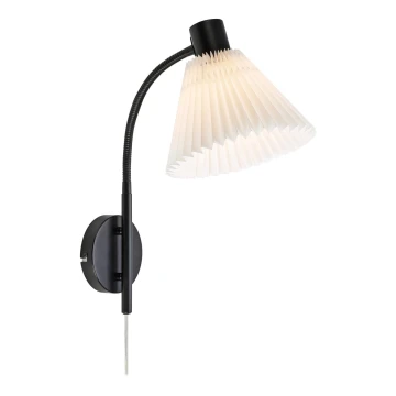 Markslöjd 108752 - Nástenná lampa MIRA 1xE14/40W/230V čierna/biela