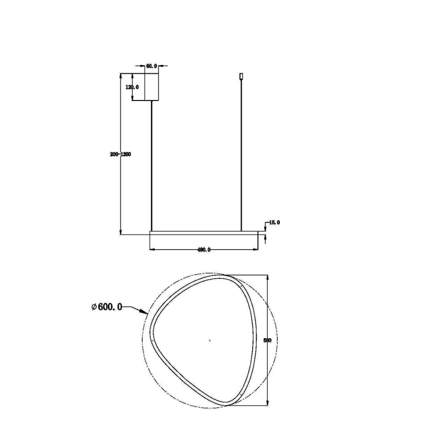 Maytoni MOD072PL-L28BS3K1 - LED Luster na lanku GLINT LED/24W/230V zlatá pr. 60 cm