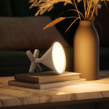 Nanoleaf - LED RGBW Stmievateľná nabíjacia stolná lampa UMBRA CONO LED/2,4W/5V 2700-6500K 2530 mAh šedá