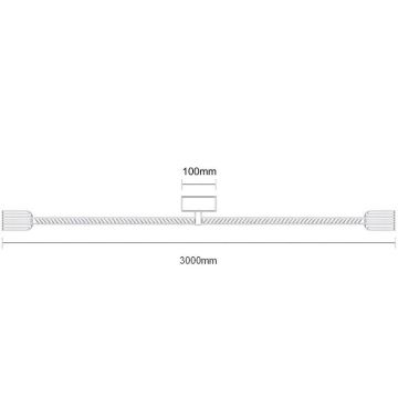 Napájací kábel 2xE27/60W/230V 3 m