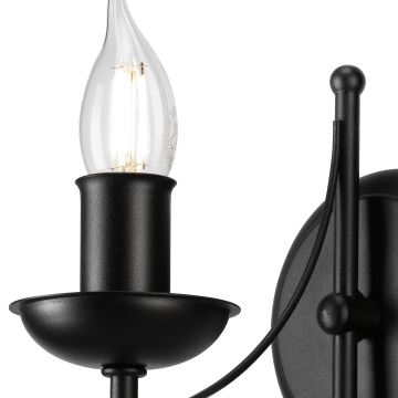 Nástenná lampa DONATO 1xE14/40W/230V čierna