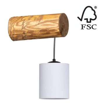 Nástenná lampa FORESTA 1xE27/25W/230V borovica – FSC certifikované