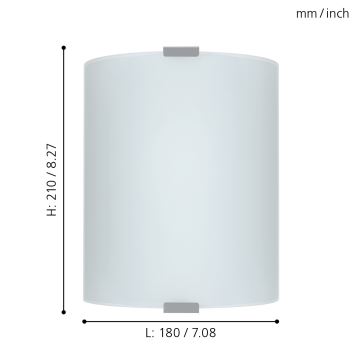 Nástenné stropné svietidlo GRAFIK 1xE27/60W biela