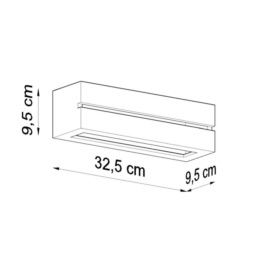 Nástenné svietidlo VEGA LINE 1xE27/60W/230V biela