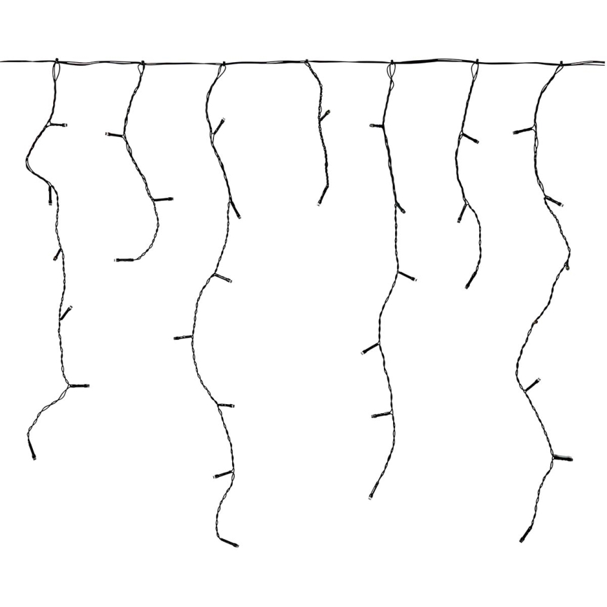 LED Vonkajší vianočný záves 180xLED/7 funkcií 10,9m IP44 teplá biela