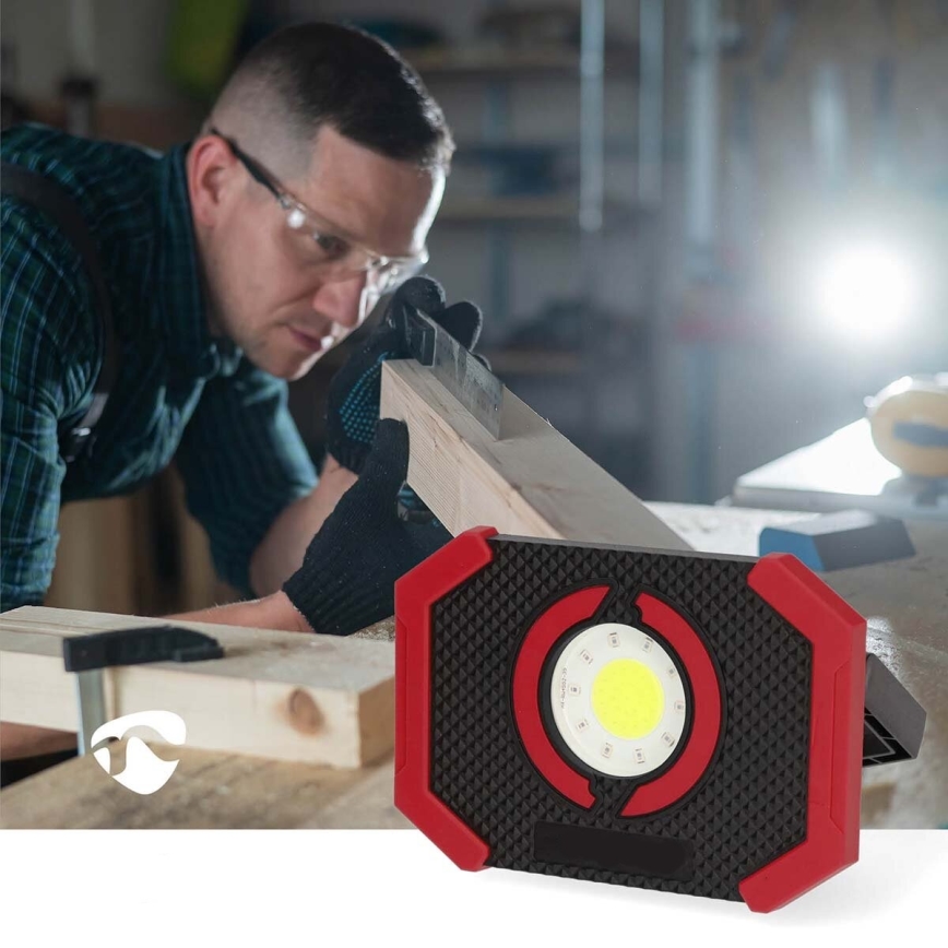 LED Stmievateľný nabíjací reflektor s powerbankou LED/10W/5V IPX2
