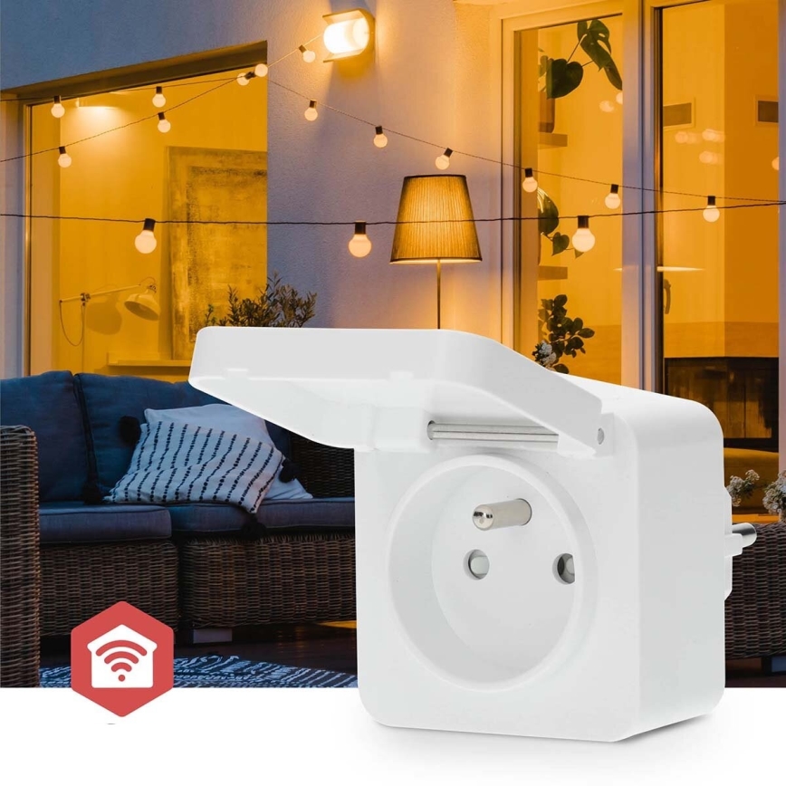 Inteligentná zásuvka Smartlife 3680W/230V/ Typ E/16A Wi-Fi Tuya IP44