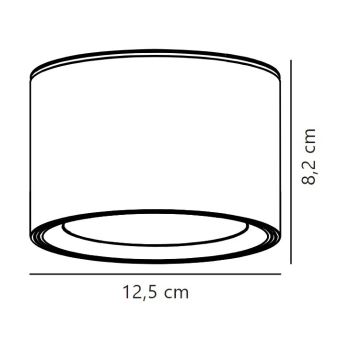 Nordlux - LED Kúpeľňové bodové svietidlo LANDON LED/6,5W/230V IP44 čierna