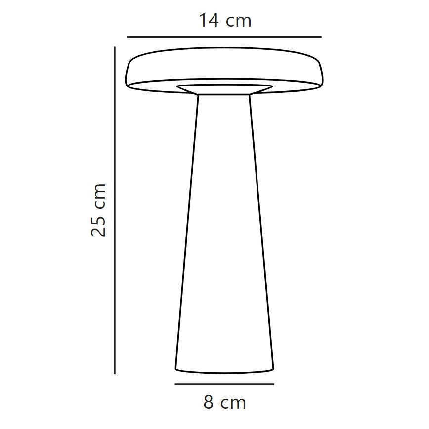 Nordlux - LED Stmievateľná vonkajšia stolná lampa ARCELLO LED/2,8W/3,7V IP54