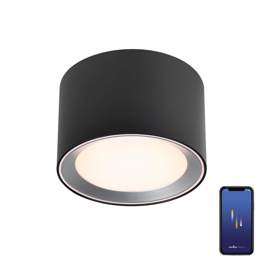 Nordlux - LED Stmievateľné kúpeľňové bodové svietidlo LANDON SMART LED/8W/230V 2700-6500K IP44 čierna